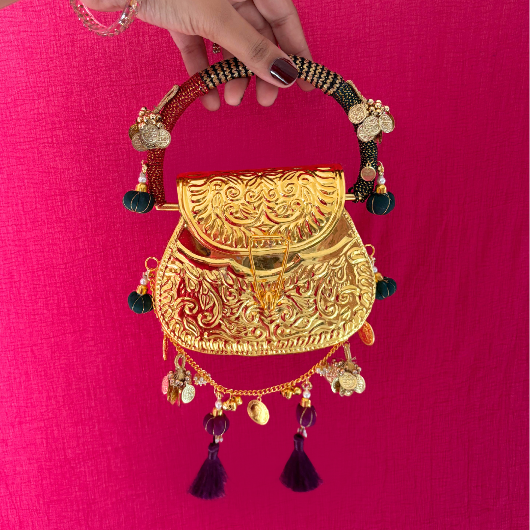 Meera Gold-Plated Handbag
