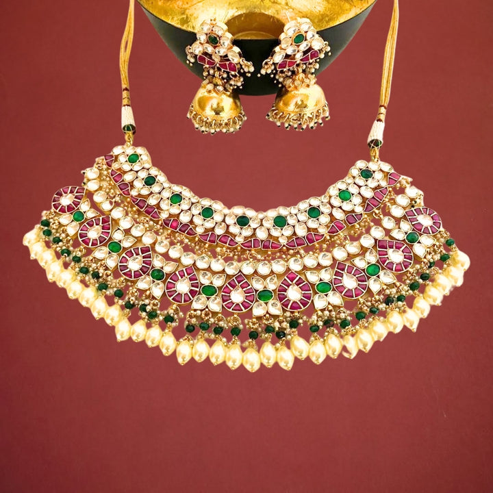 Jadau Moti Mughal Necklace
