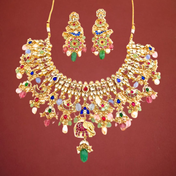 Jadau Jhilmil Necklace