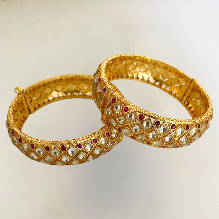 Saanjh Kundan Bangles
