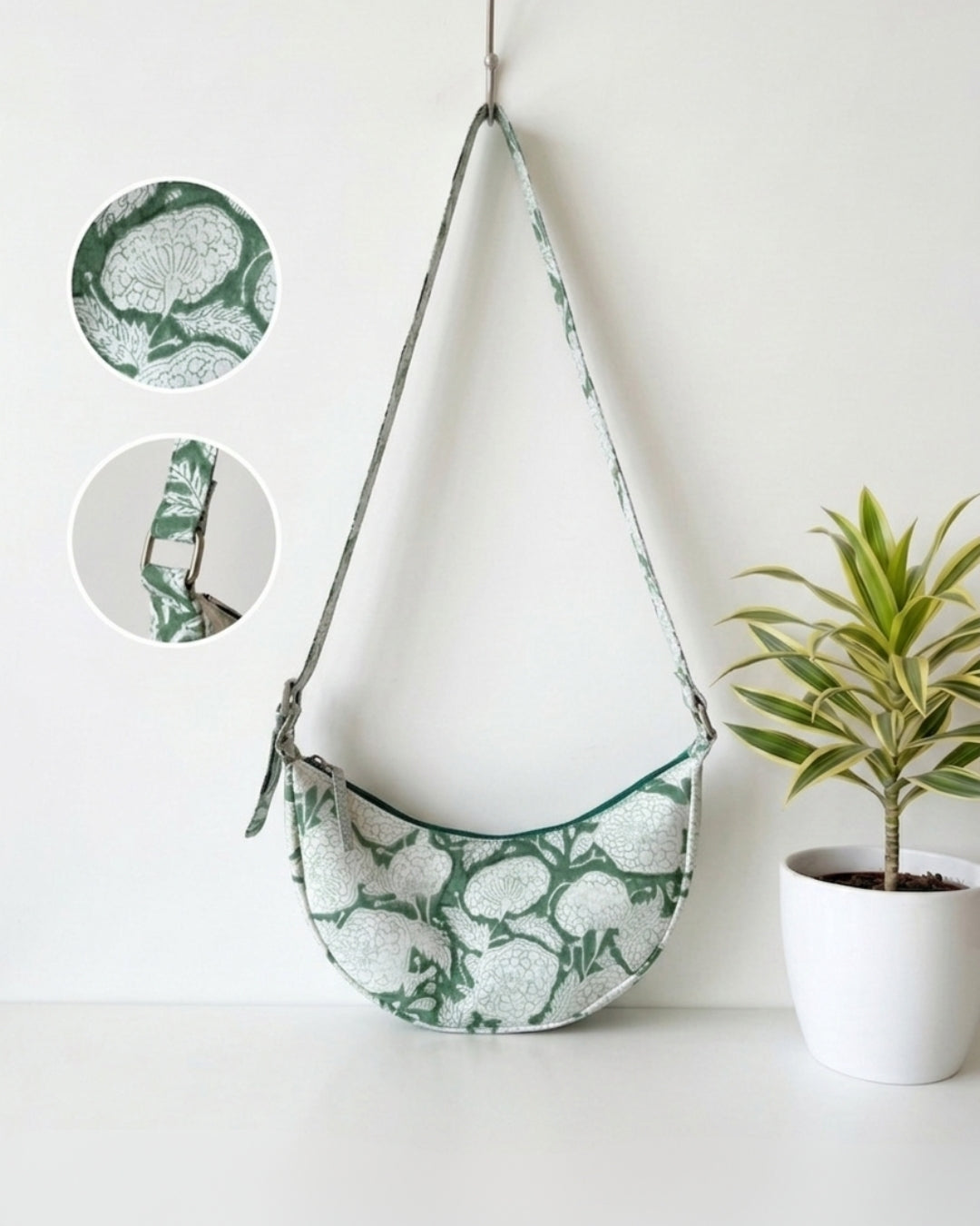 Hari Vasant Crescent Bag