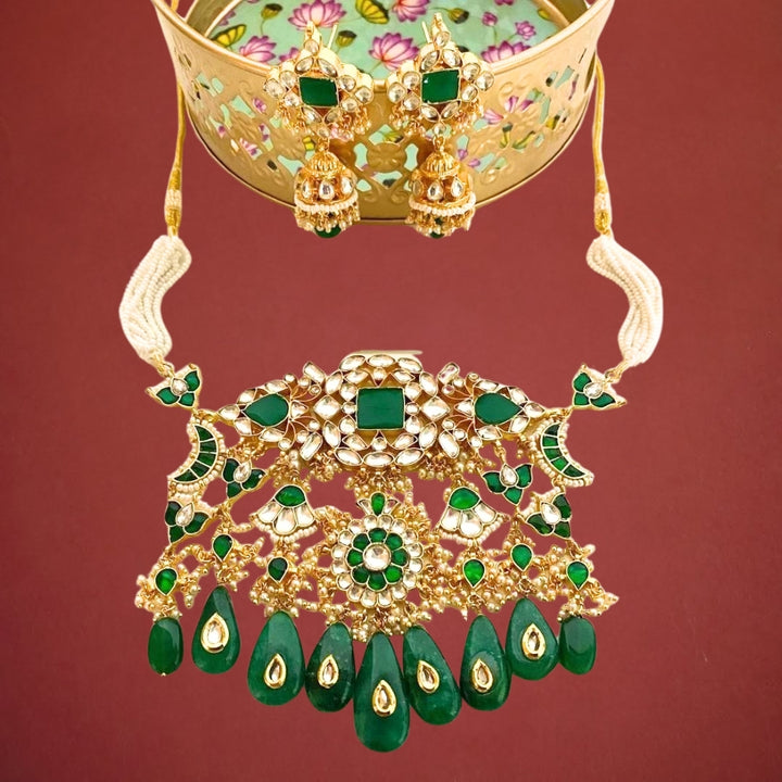 Panna kundini necklace