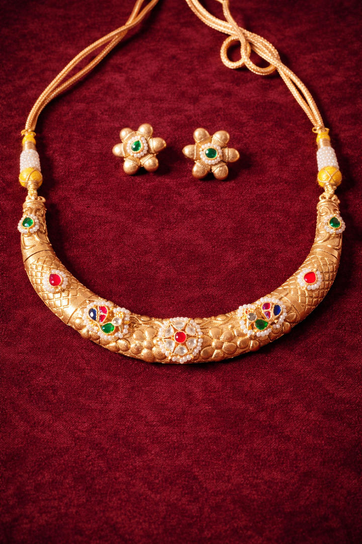 RajKanak Pushp Haar Set