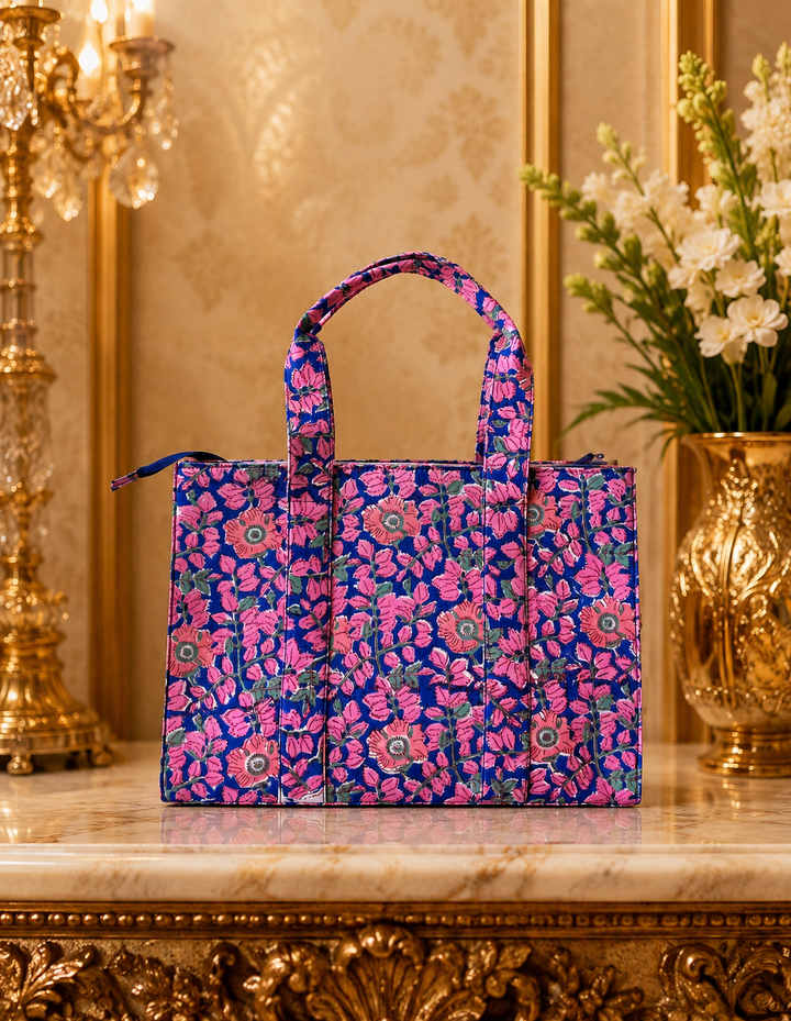 Gulabi Neelkamal Tote