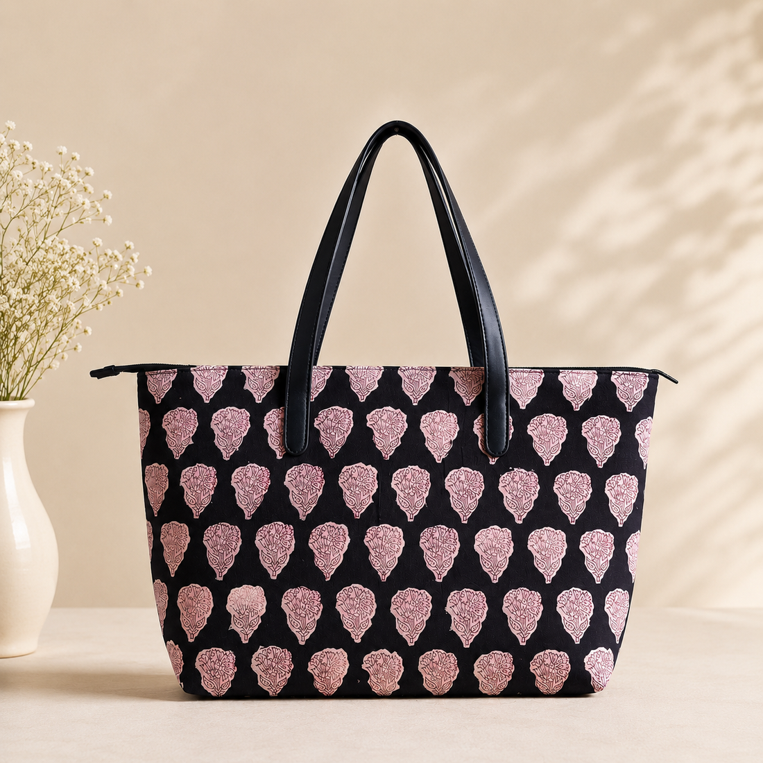 Noor-e-Navy Tote Bag