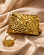 Royal Filigree Gold Clutch