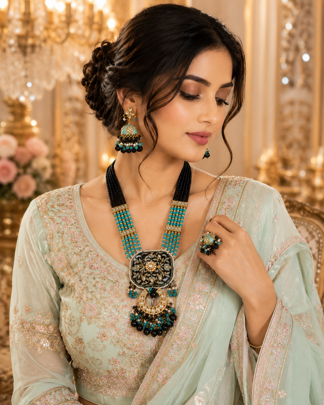 Noor-e-Firoza Heritage Necklace Set