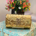 Lustra Bags Gold Clutch