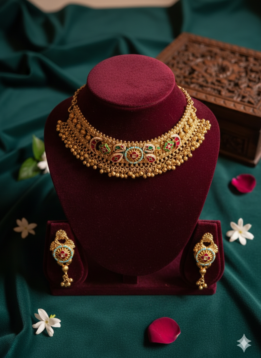 Rajsi Phool Rani Choker Set