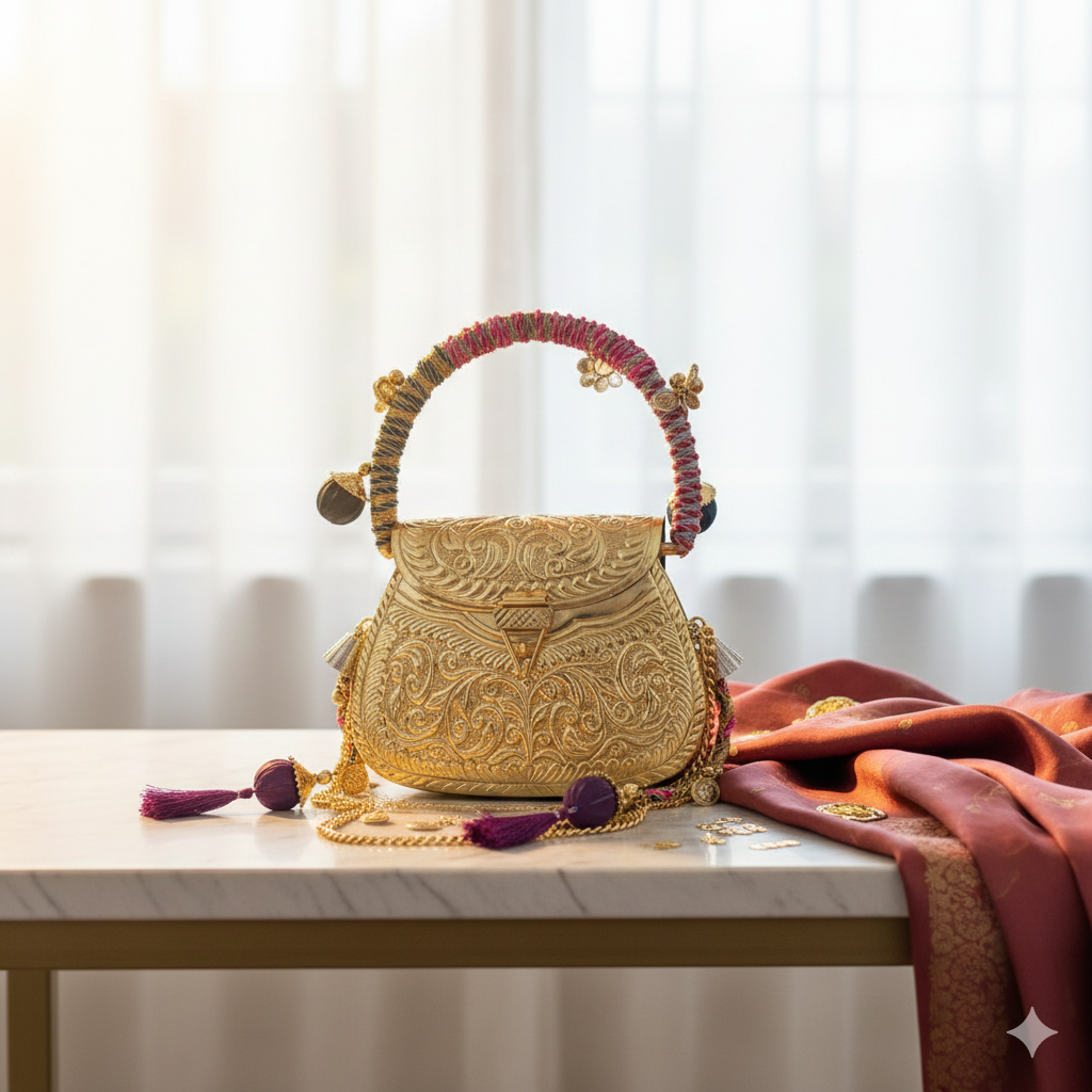Meera Gold-Plated Handbag