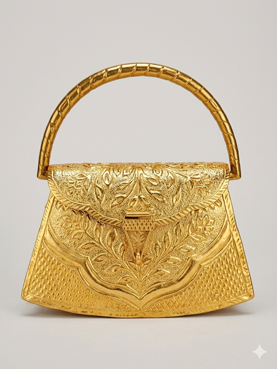 Rajsi Varnika Heritage Brass Handbag