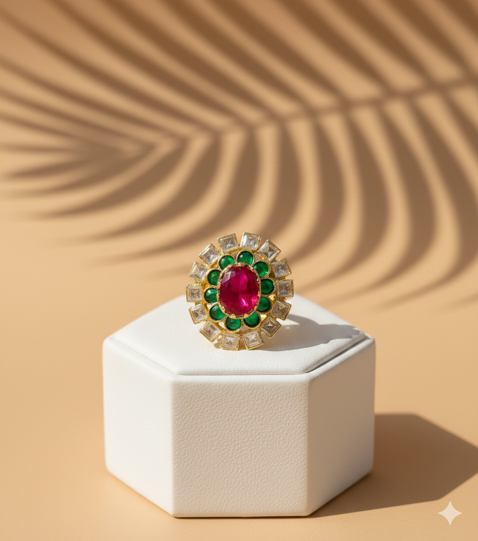 Panna Noor Bloom Ring