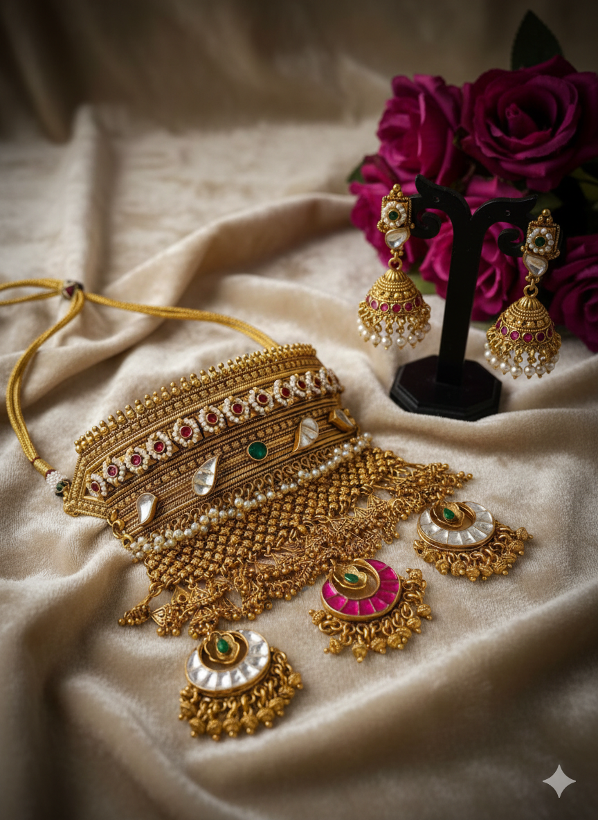 Sunehri Rajsi Choker Set