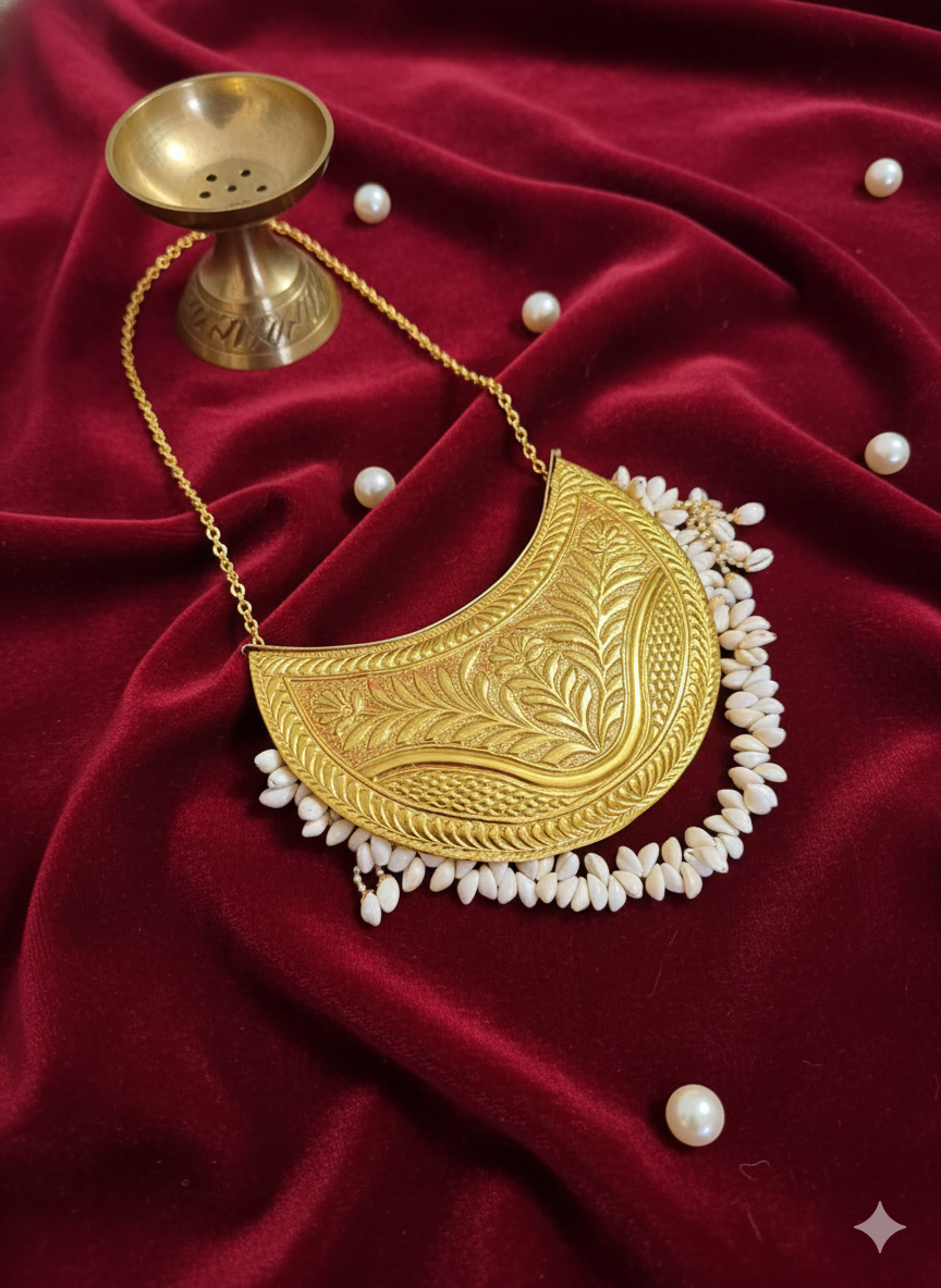 NOORMAHAL CARVED SHELL BAG