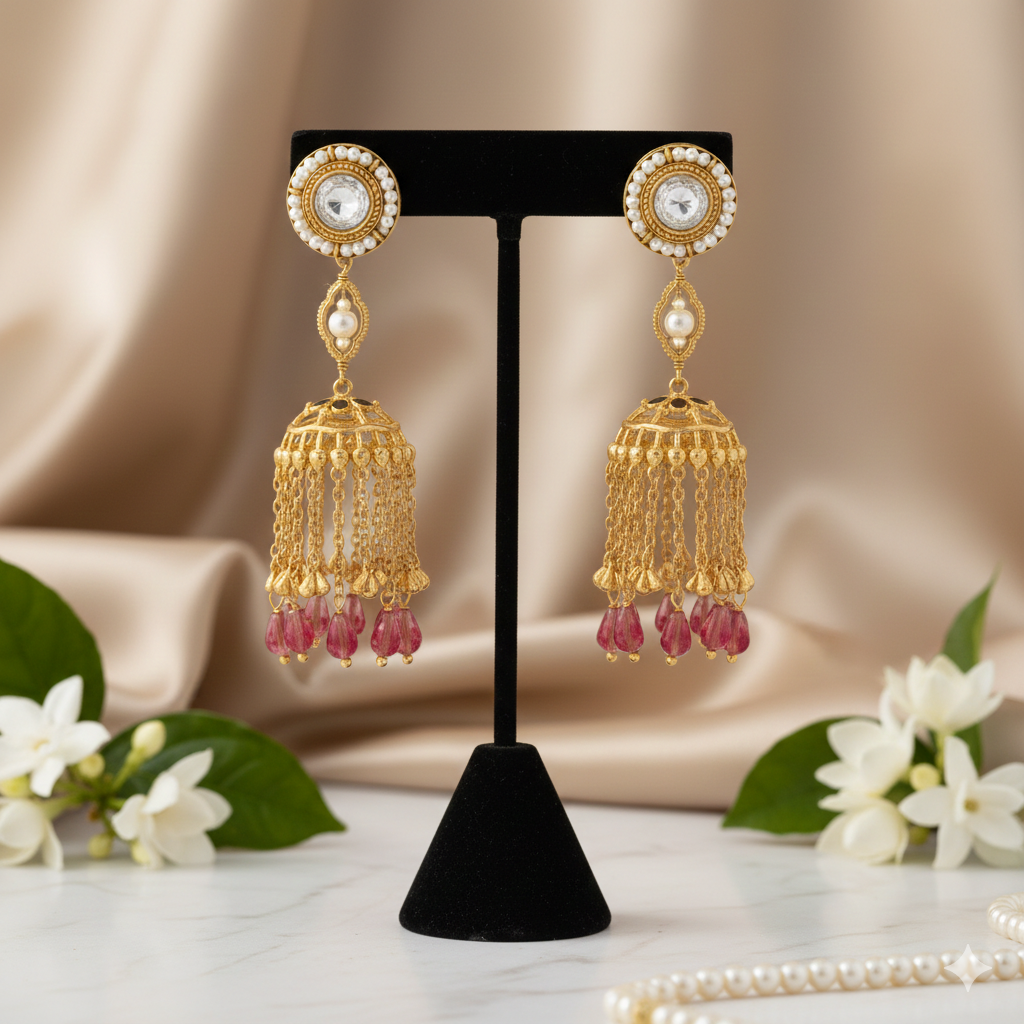 Raktima Noor Tassel Jhumkas