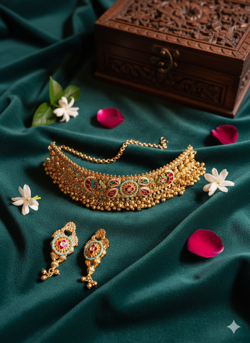 Rajsi Phool Rani Choker Set