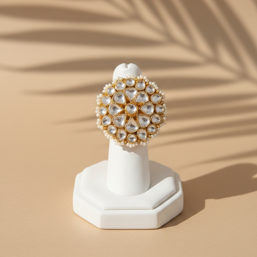 Chandrika Polki Bloom Ring