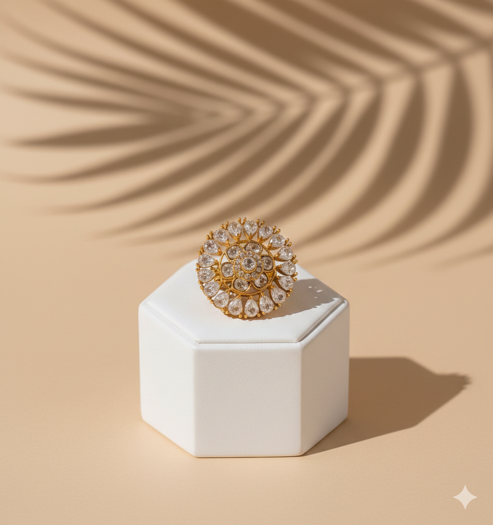 Sunburst Polki Bloom Ring