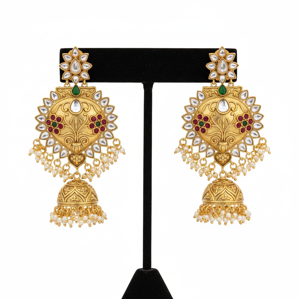 Rajnidhi Kundan Jhumkas