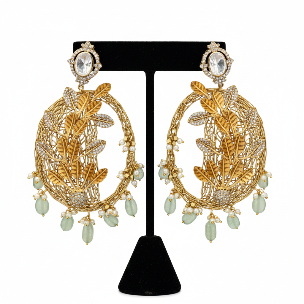 Vanyavalli Heirloom Filigree Earrings