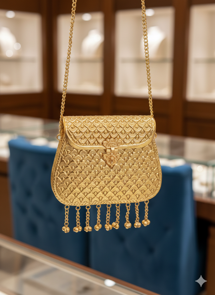 Rajvanshi Swarna Tassel Clutch