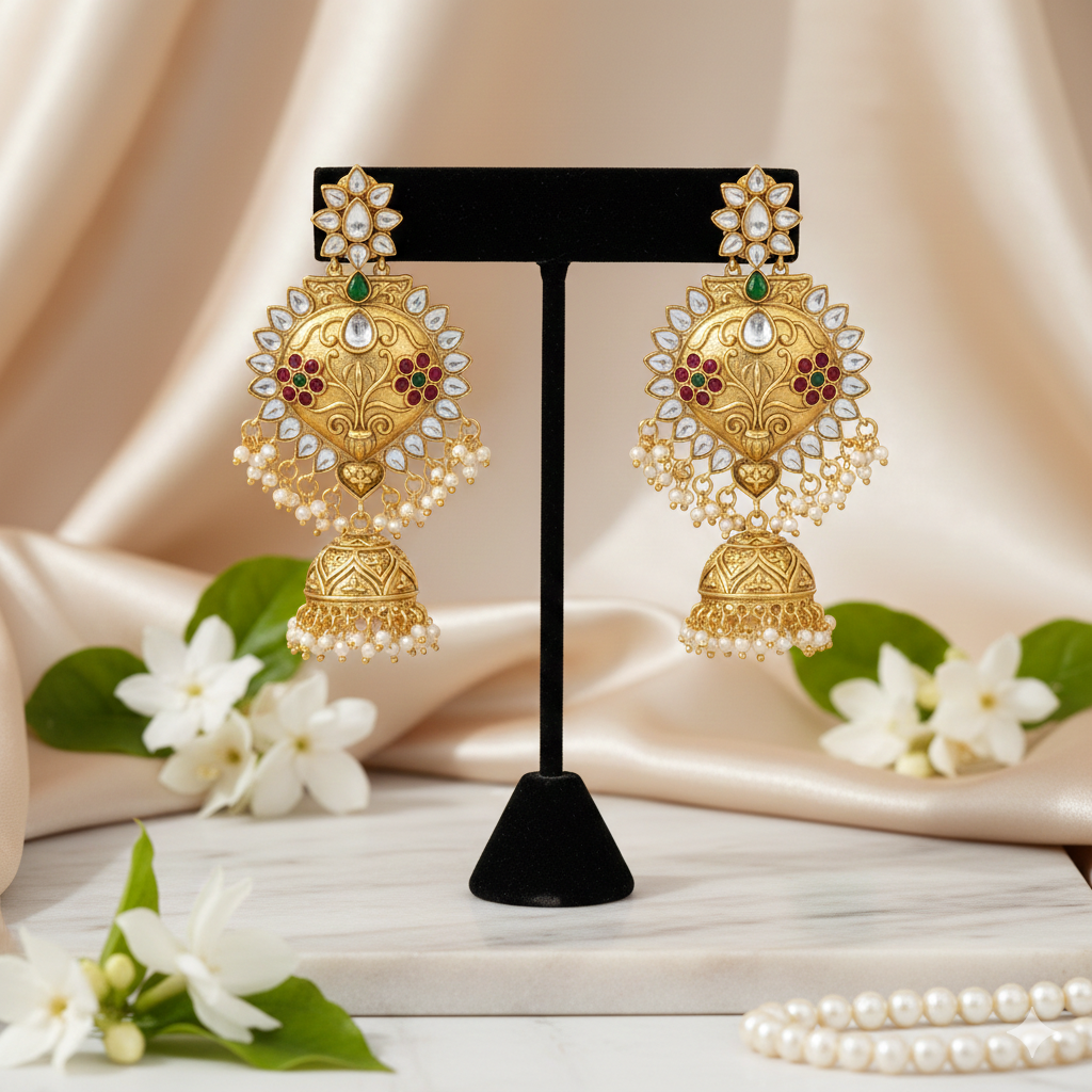 Rajnidhi Kundan Jhumkas