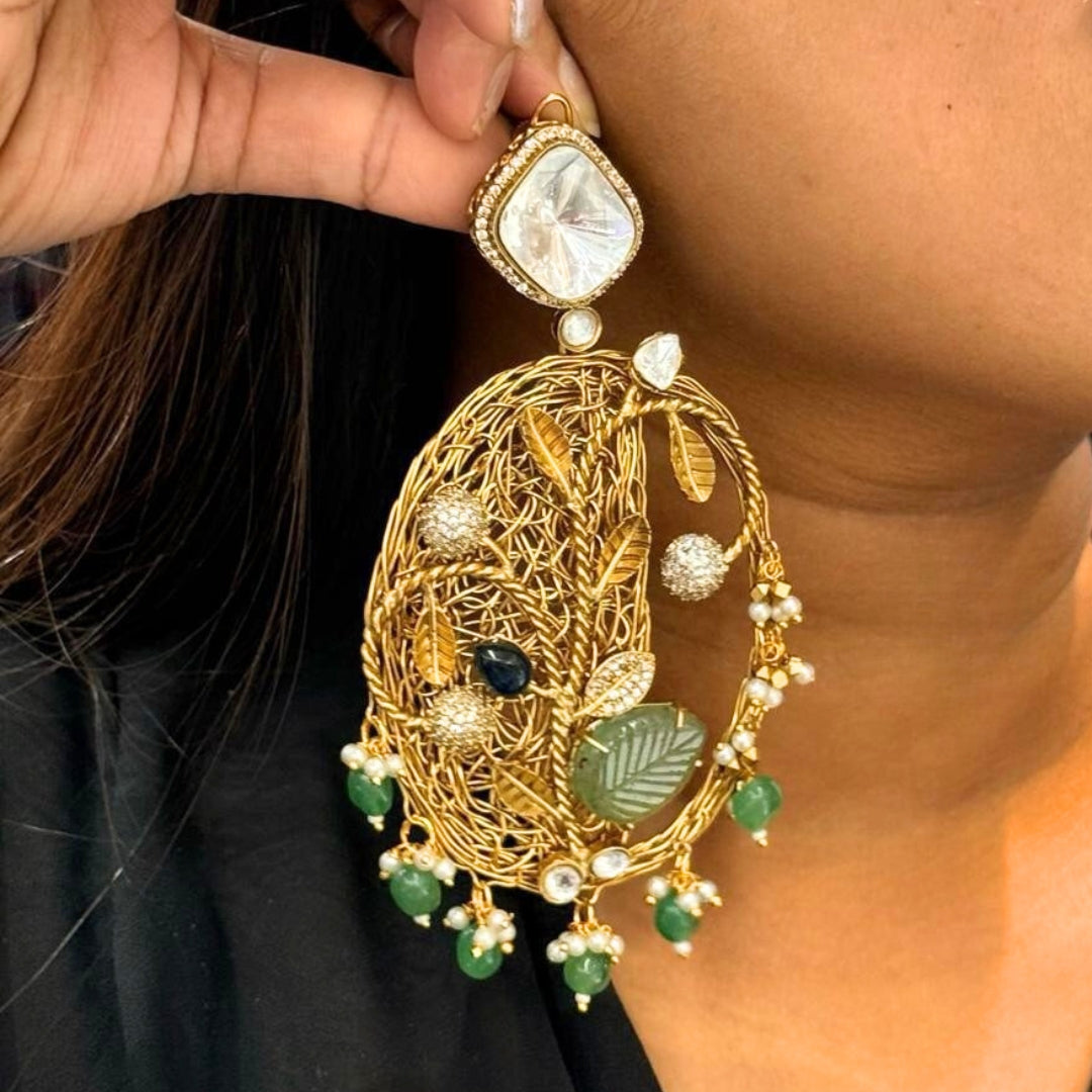 Vanraaj Filigree Statement Earrings