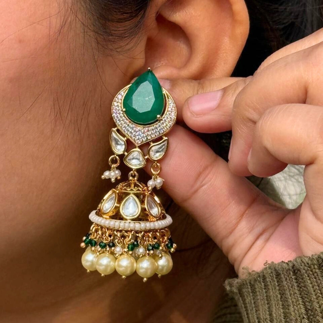 Teardrop Raj Jhumkas