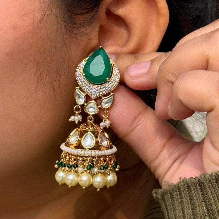 Teardrop Raj Jhumkas