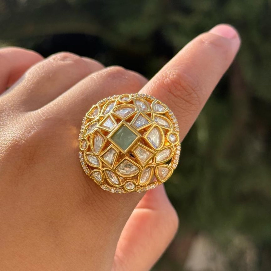 Zariya Polki Dome Ring