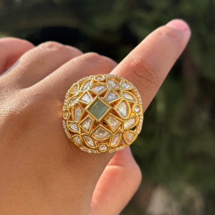 Zariya Polki Dome Ring