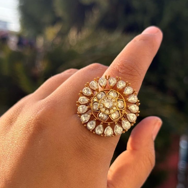 Sunburst Polki Bloom Ring