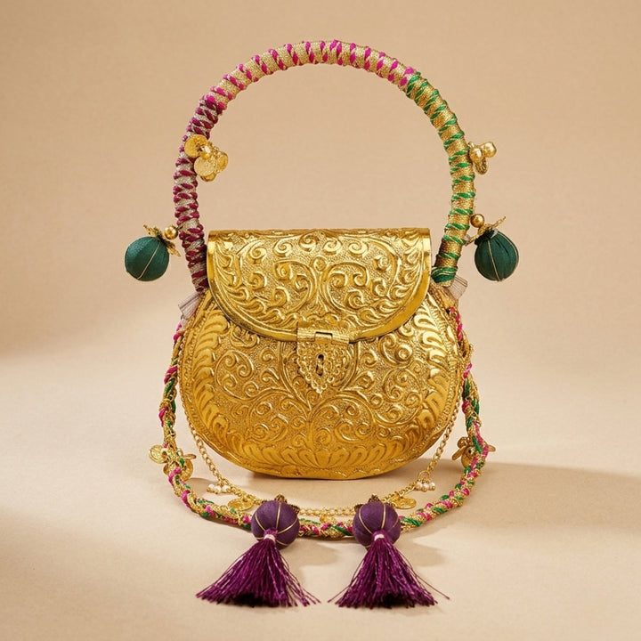Meera Gold-Plated Handbag