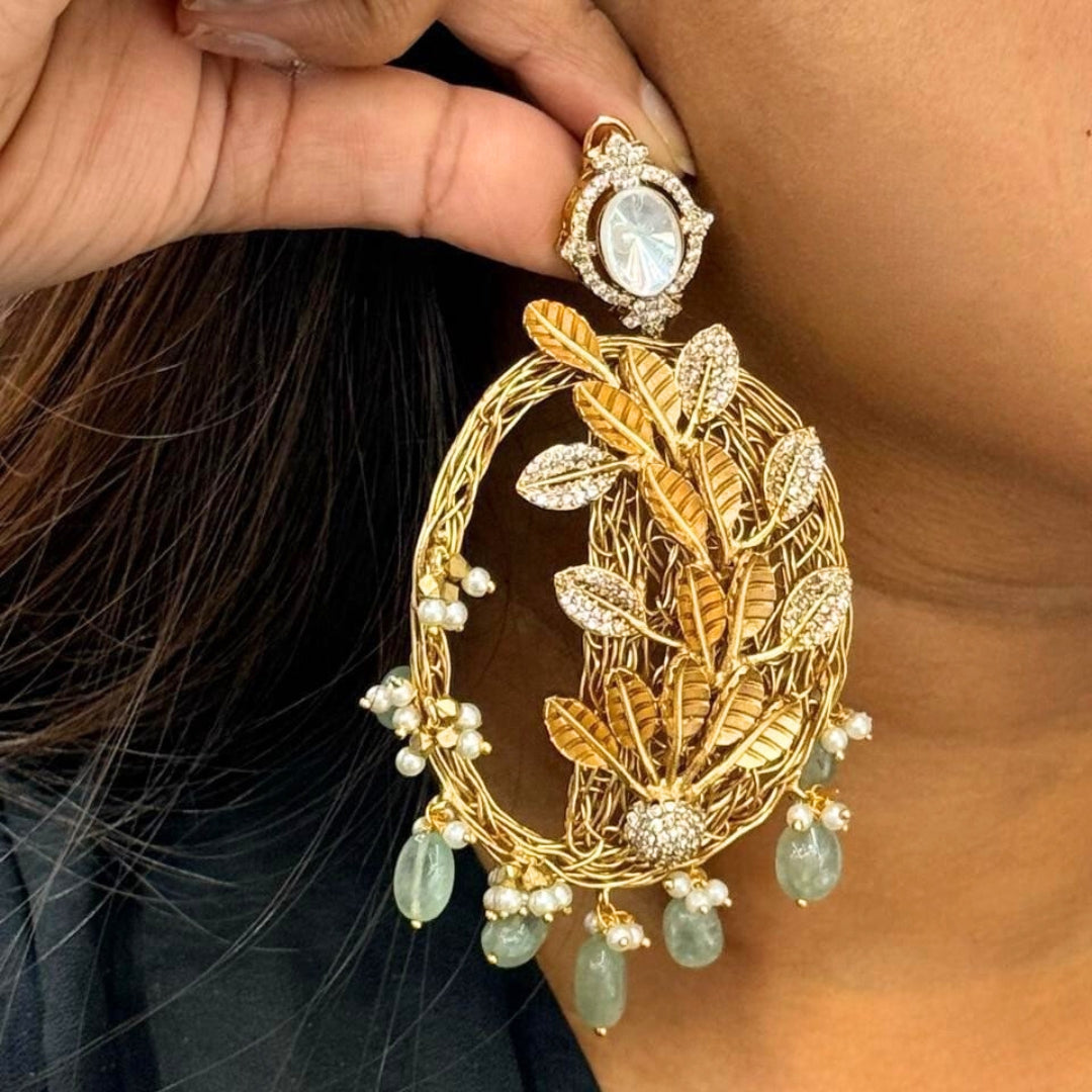 Vanyavalli Heirloom Filigree Earrings
