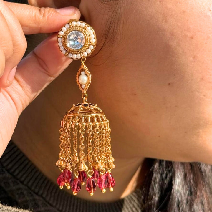 Raktima Noor Tassel Jhumkas