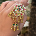 Rang Pushp Haathphool Ring