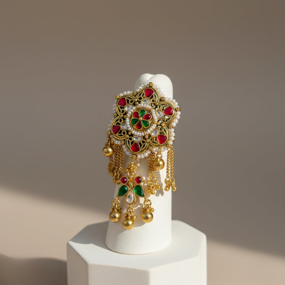 Rang Pushp Haathphool Ring