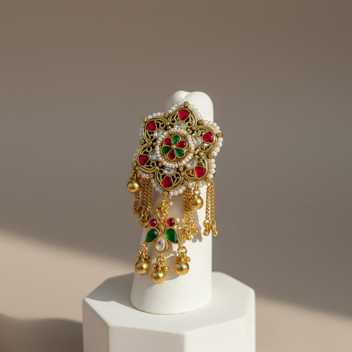 Rang Pushp Haathphool Ring