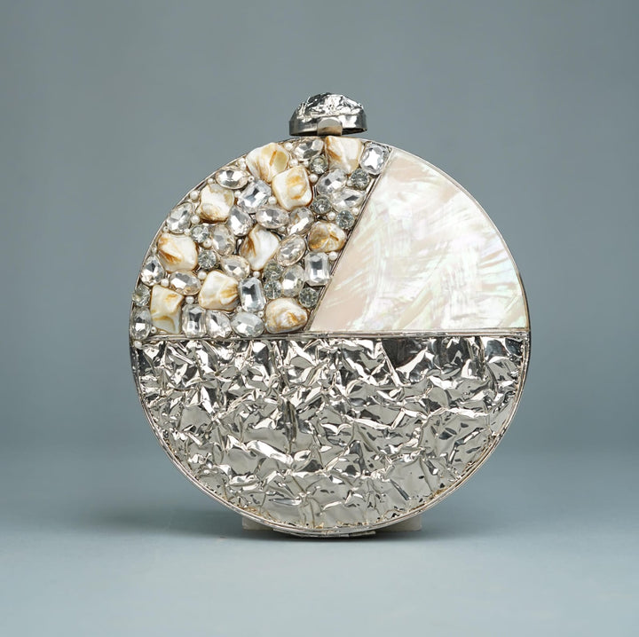 Selene Aura – The Silver Empress Clutch