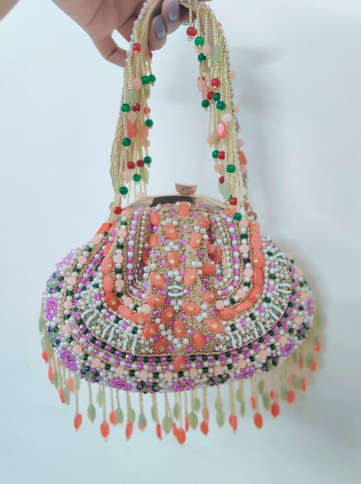 Chandni Gulbagh  A twilight floral garden captured in clutch form