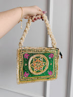 Param Sundari Gota Patti Bag Green