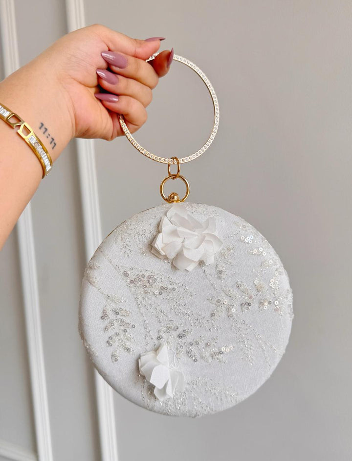 Sitara Blanc Clutch