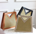 V-Cut Cane Handbag – Classic Craft. Modern Muse