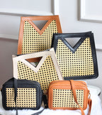 V-Cut Cane Handbag – Classic Craft. Modern Muse
