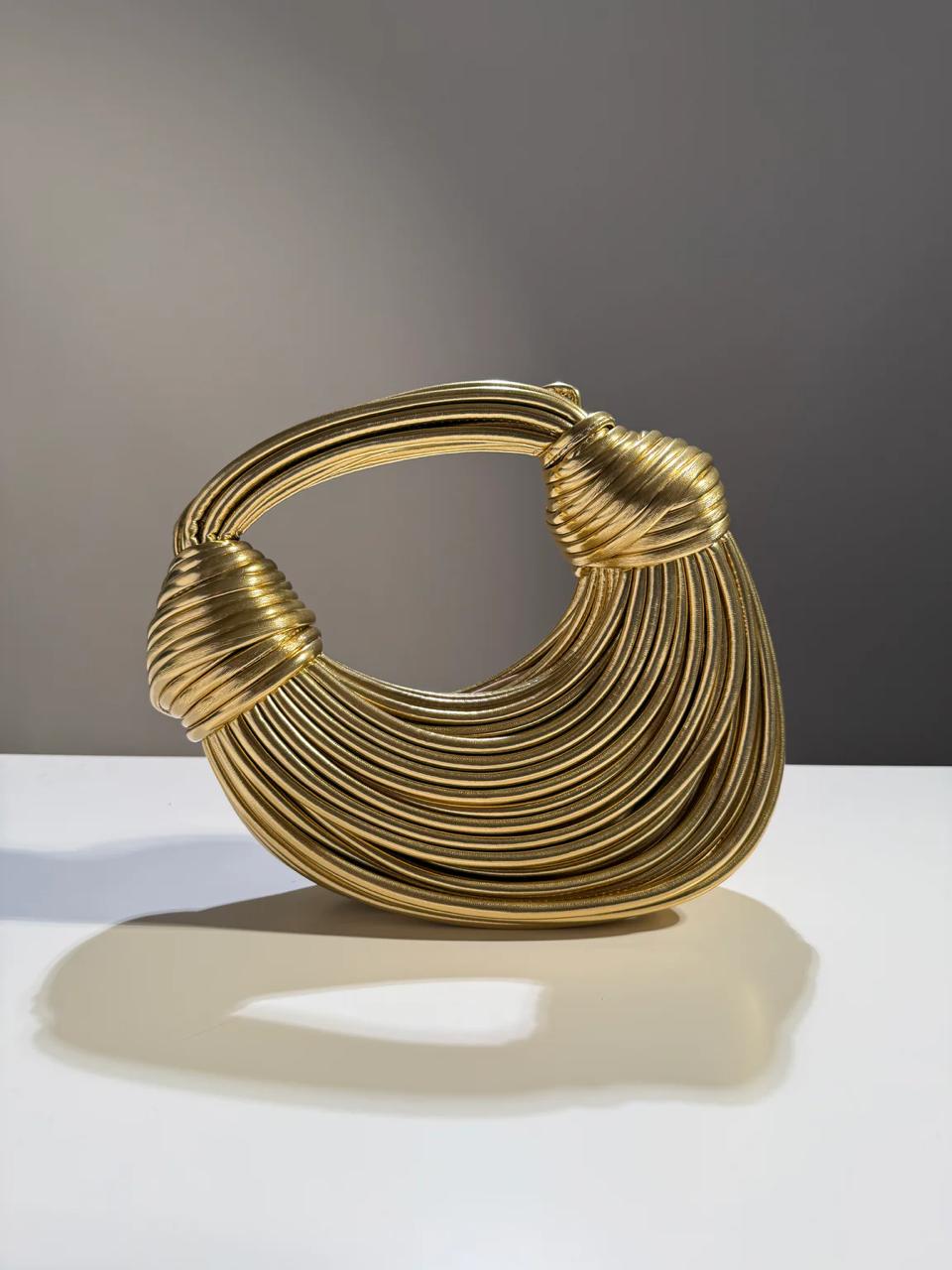 Aurora Gold Sculptural Bag