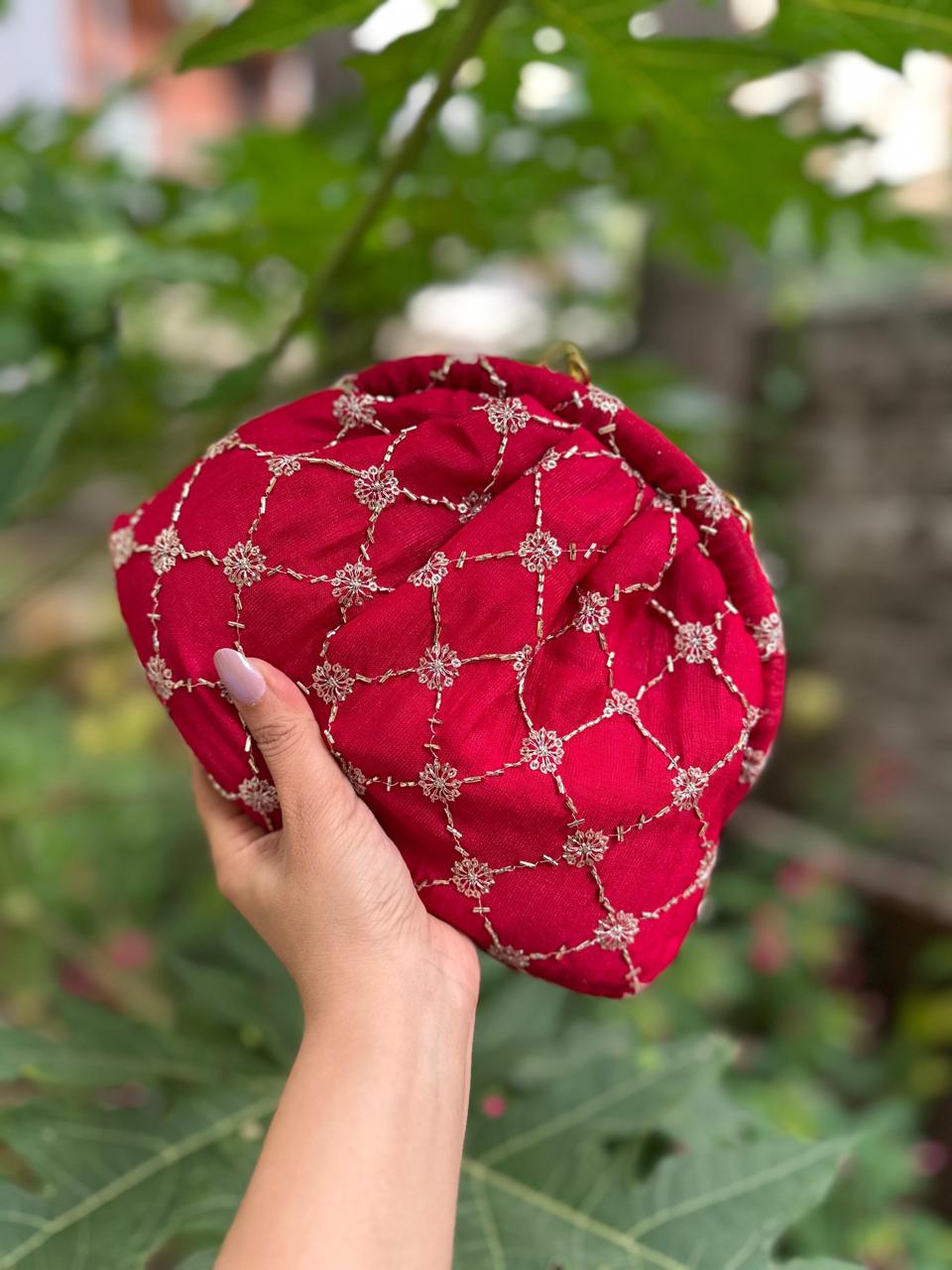 Rohani Bags – Zari Elegance on Raw Silk