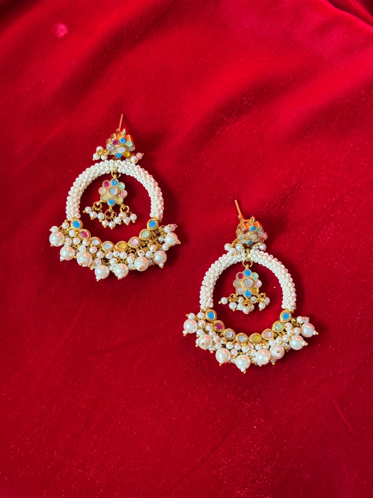 Anaya Pearl Hoop Earrings