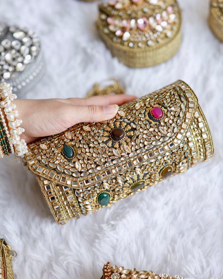 Royal Handcrafted Kundan Clutch