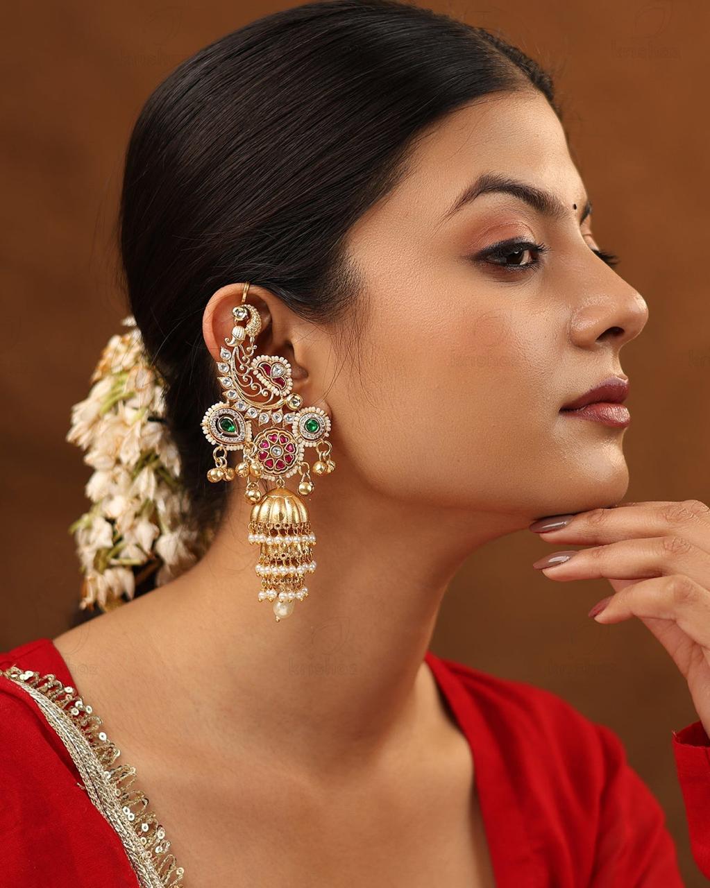 Noor-e-Rang Earcuff Jhumkis ✨
