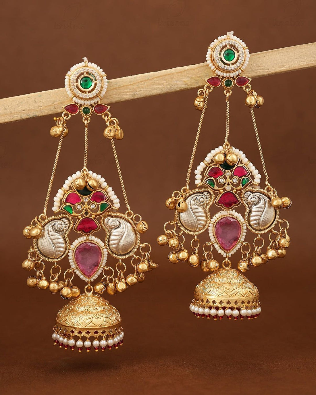 Mayura Chandrika Jhumki Danglers